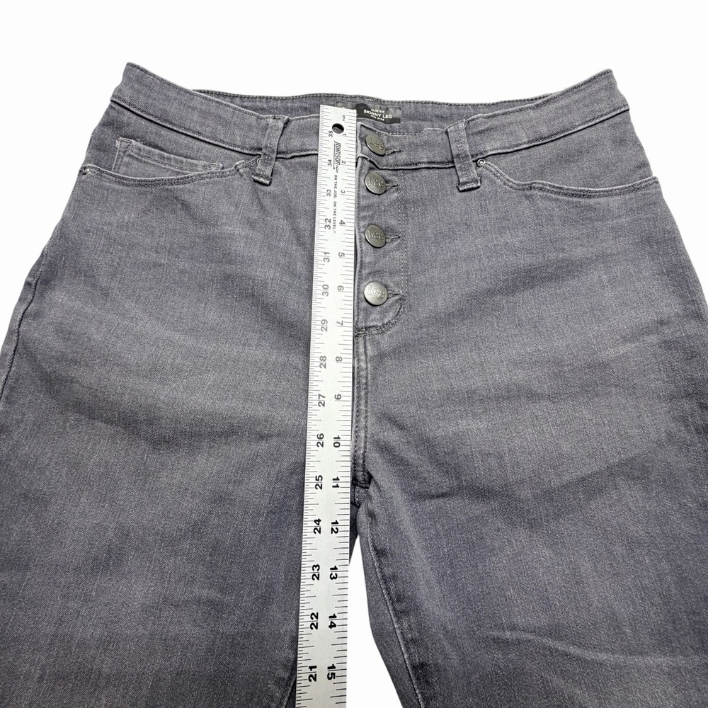 Lee Women Gray Sculpting‎ Slim Fit Skinny Leg Jeans Size 14M - Picture 10 of 14